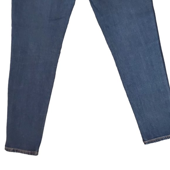 Miss Me Ankle Skinny 29 (Meas 28x26.5 9" Mid Rise) Tuxedo Stripe Dark Jeans A6 - Picture 5 of 11